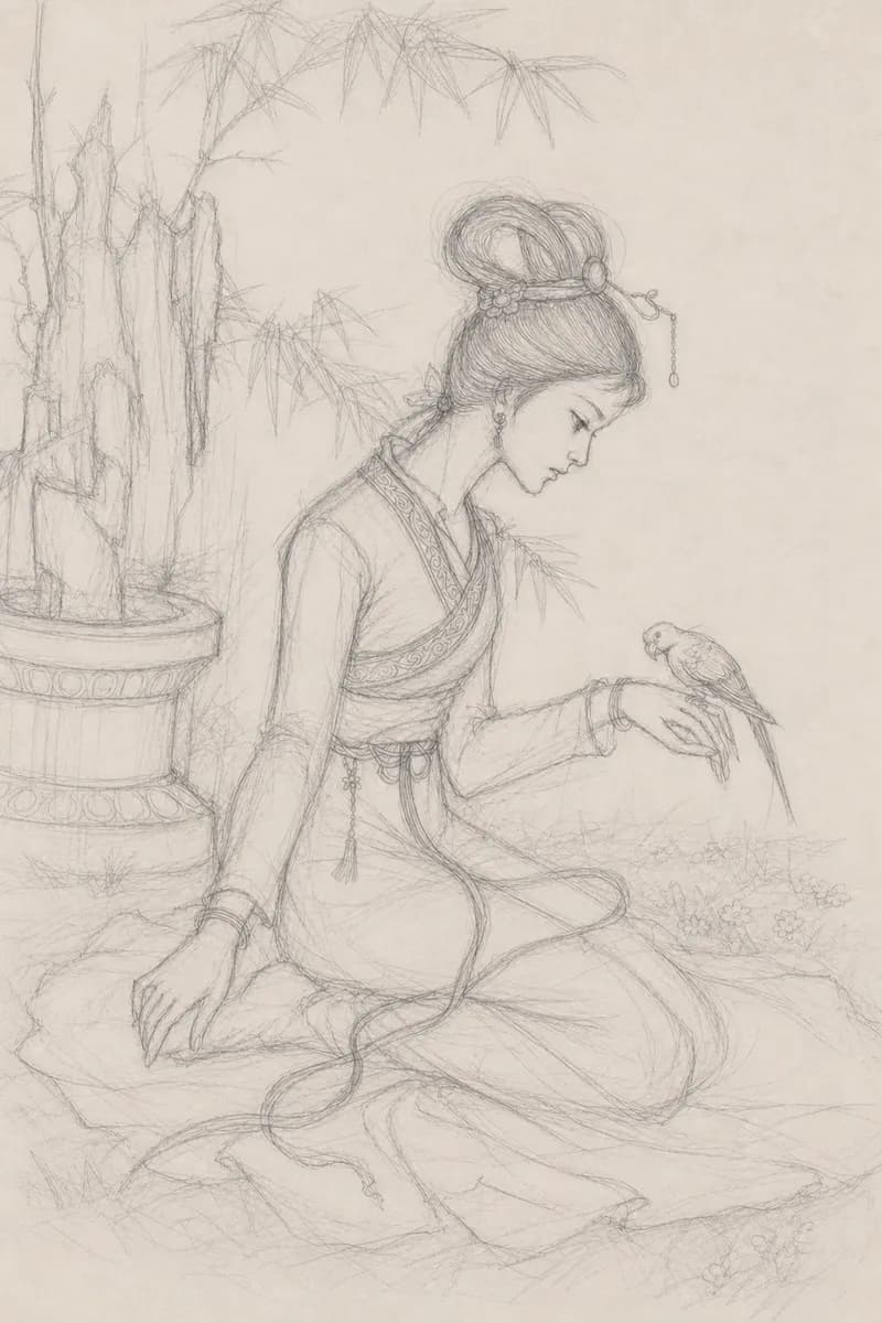 下描き