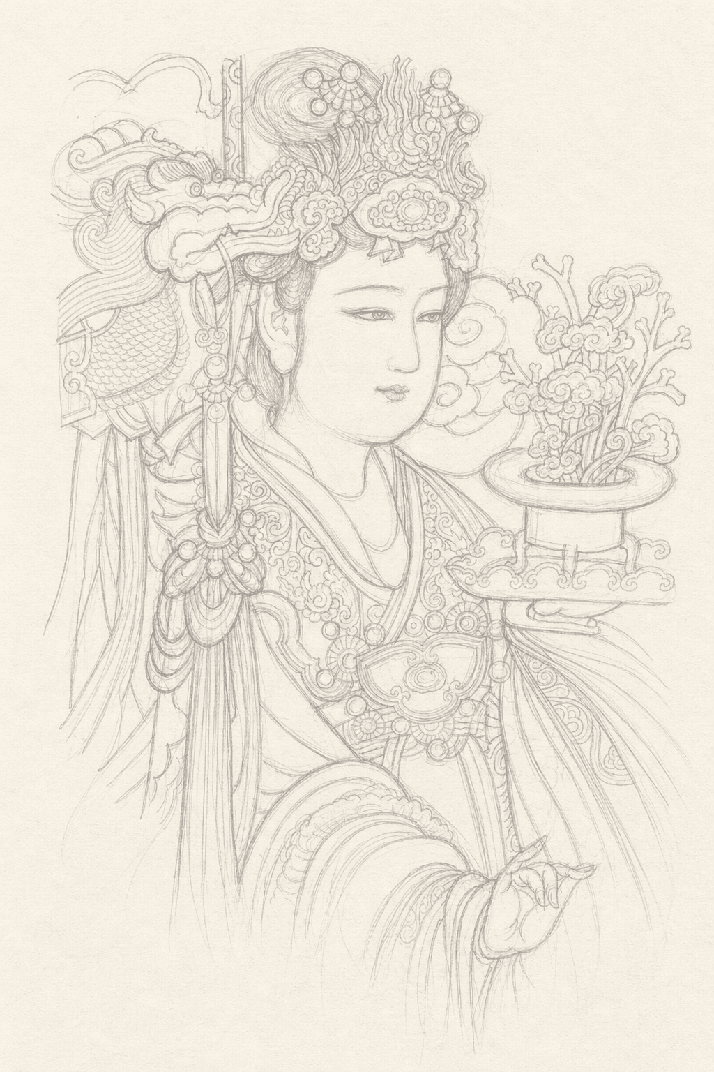 下描き