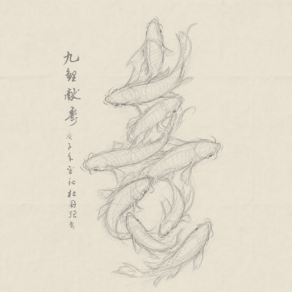 下描き