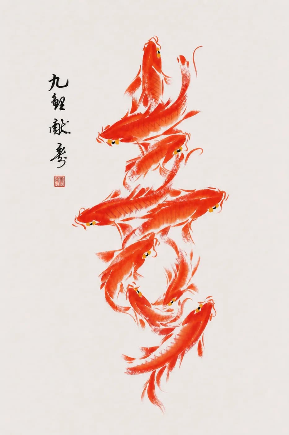 九鲤献瑞