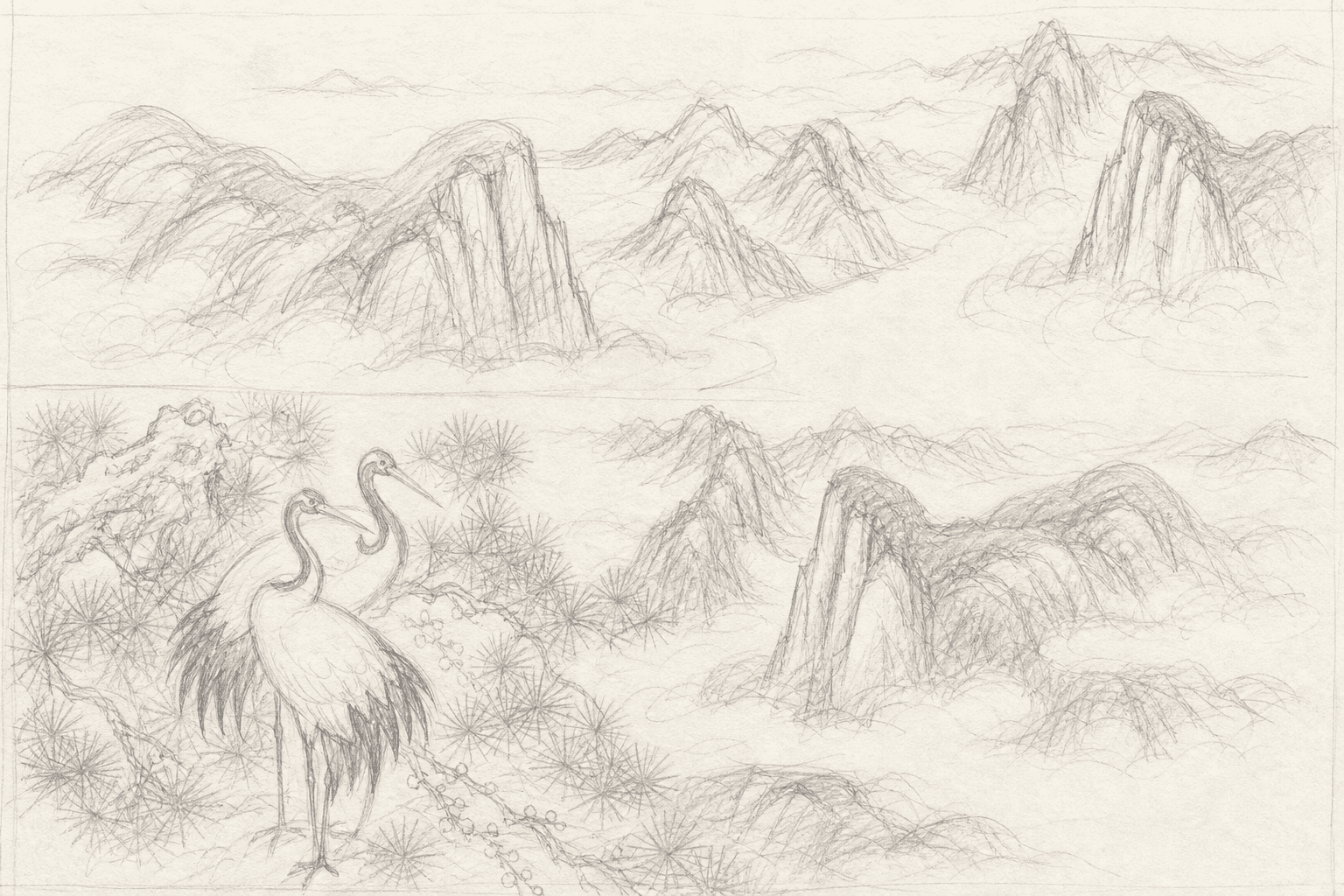 下描き