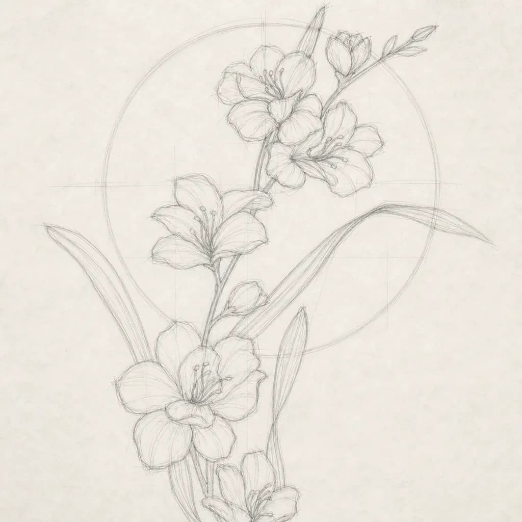 下描き
