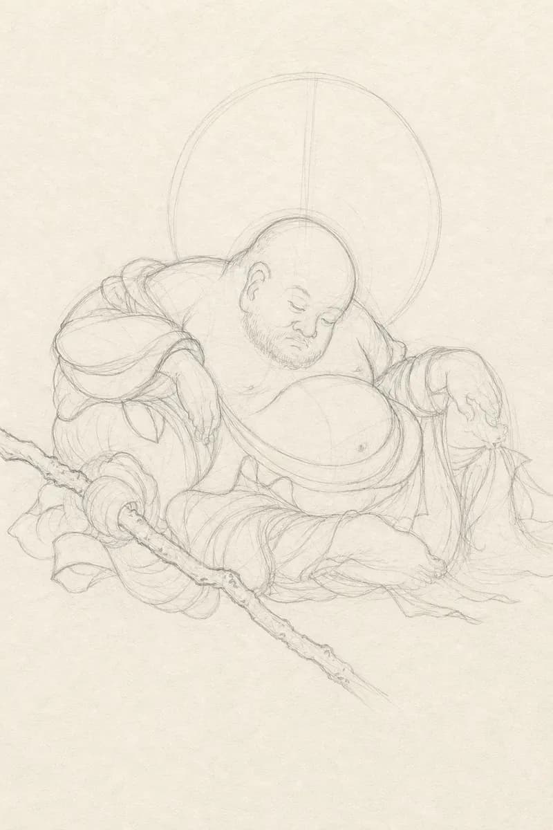 下描き