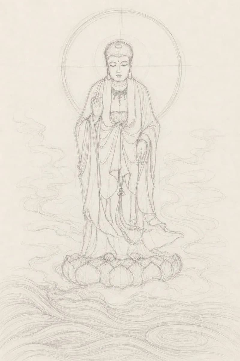下描き