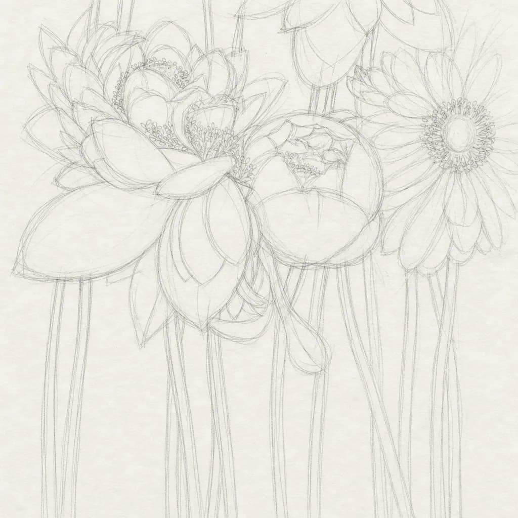 下描き