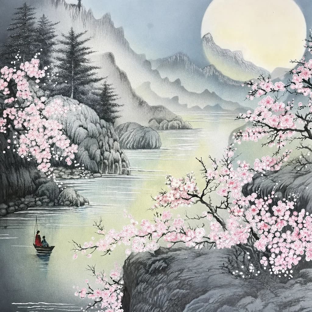 月夢櫻湖