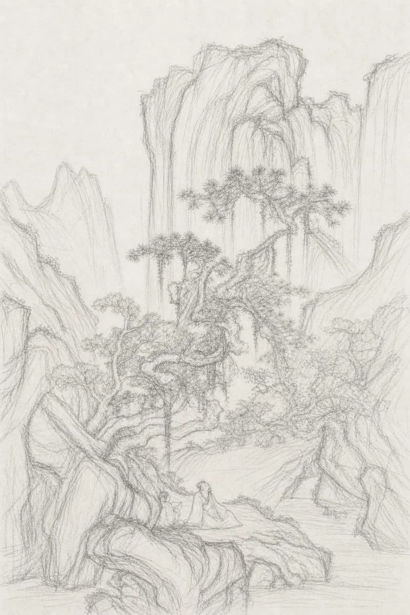 下描き