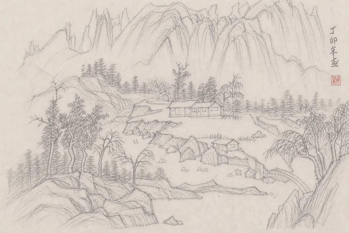 下描き