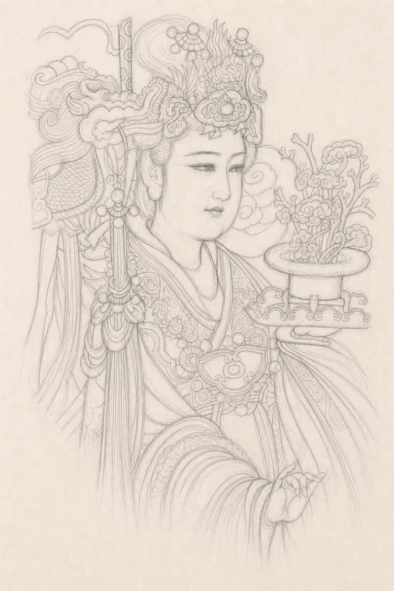 下描き