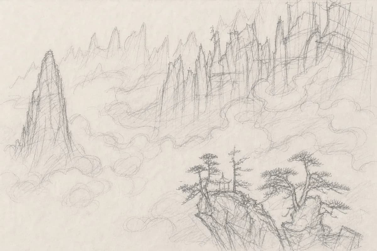 下描き