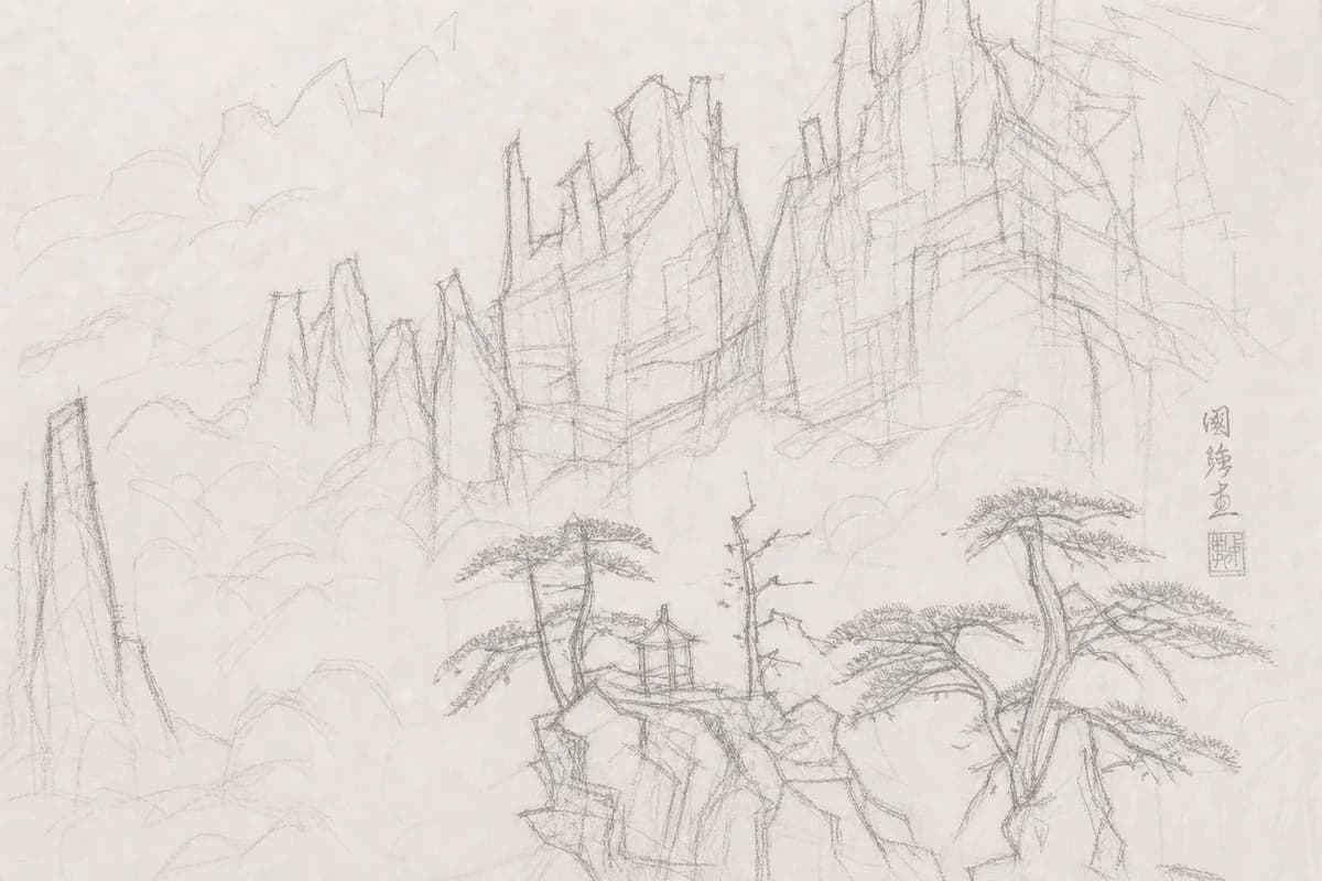 下描き