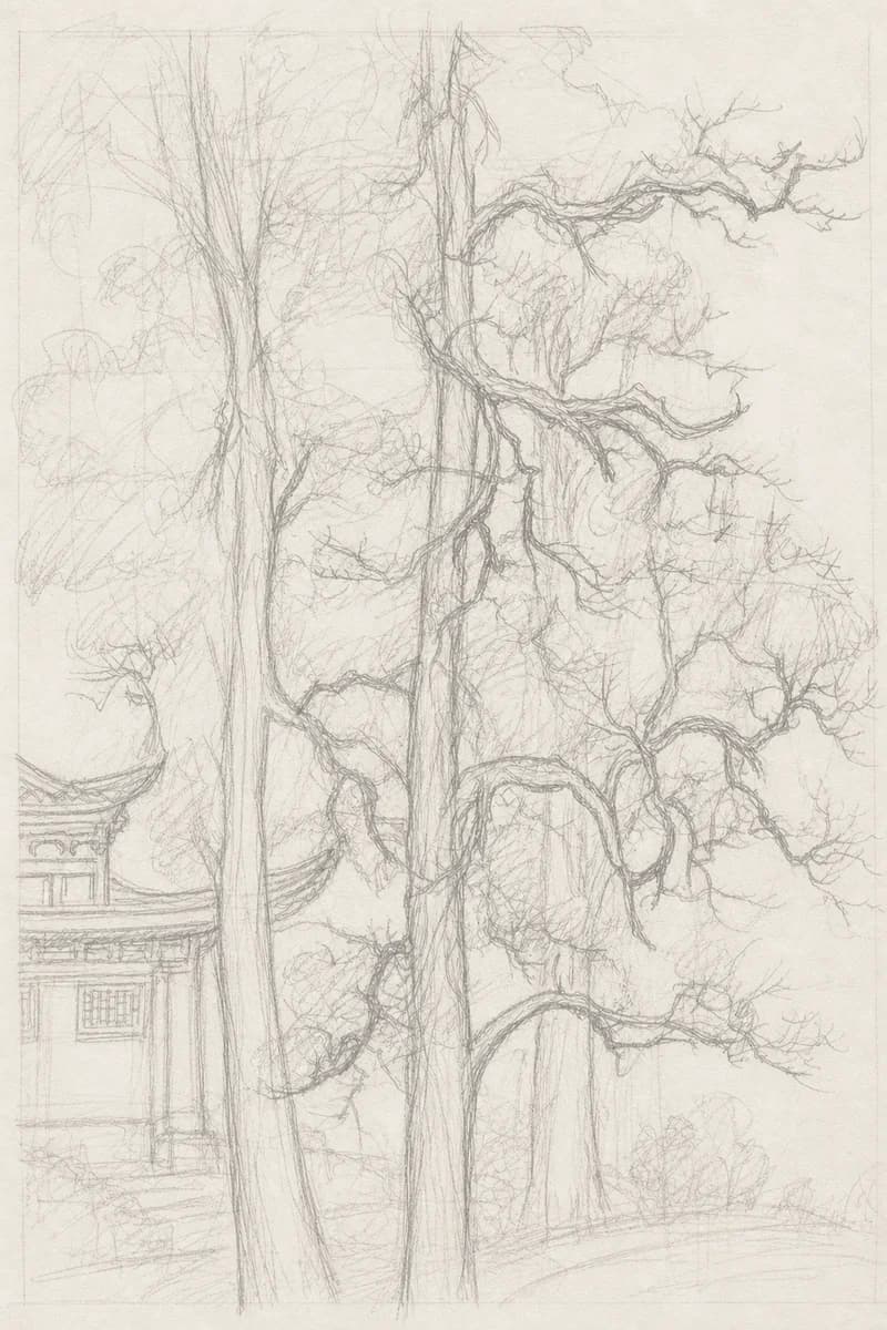 下描き