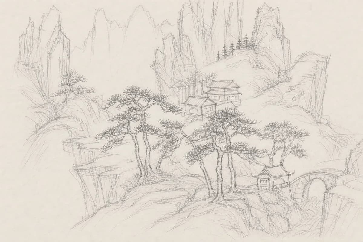 下描き