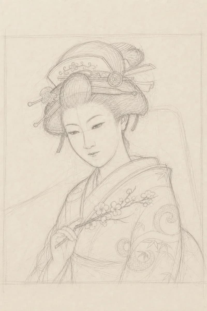 下描き