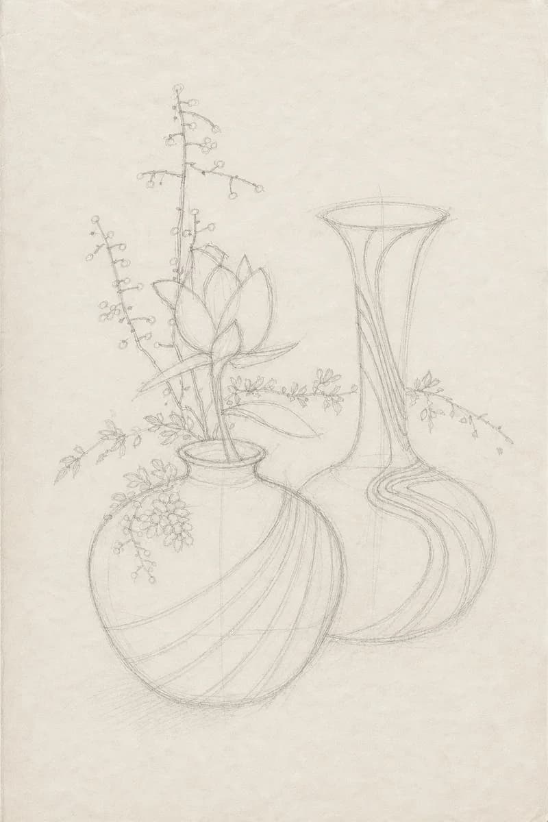 下描き